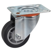 Roulette pivotante sur plaque Dornerhelm Ø 80 mm max. 50 kg