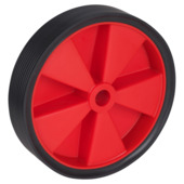 Dornerhelm los wiel PVC 200 mm as 20 mm 60 kg