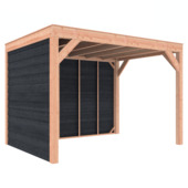 Overkapping Douglas zwart Zweeds rabat 355x255 cm