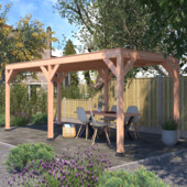 Overkapping Douglas 595 x 255 cm