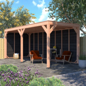 Overkapping Douglas Zwart Zweeds Rabat 595 x 255 cm