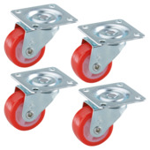 Dornerhelm zwenkwiel rood 30 mm 4 stuks