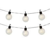 Solar LED lichtsnoer plastic met 8 lampjes