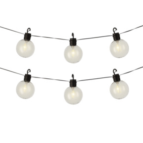 Solar LED lichtsnoer plastic met 8 lampjes