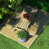 Vlonderpakket grenen hout geschaafd 1 m²