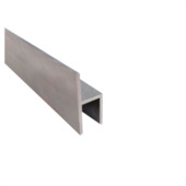 Stoelprofiel aluminium mat zilver 1,5 mm 33,5x20x15x2000 mm