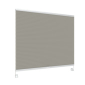 Double store plissé fenêtre oscillo-battante pvc ou alu 8207 gris chaud