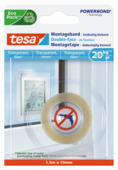 Tesa Powerbond montagetape transparant 1500x19 mm
