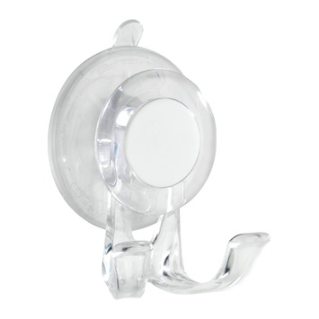 Wenko haak met zuignap wit dubbel