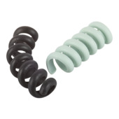Lien pour câble spirale 2 couleurs 90mm - 2 pièces