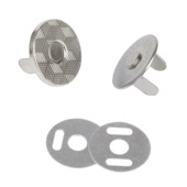 Magneet sluiting Neodymium zilver 14 mm 4 stuks