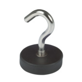 Magneet haak Neodymium rubber 22x33 mm 2 stuks