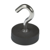 Magneet haak Neodymium rubber 28x38 mm