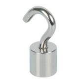 Magneet haak Neodym zilver 15x38 mm 2 stuk