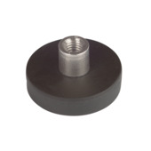 Magneet Neodymium met schroefdraad en busje rubber 25 mm
