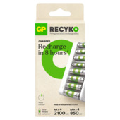 Chargeur USB EP811 GP ReCyko + 4 piles AA 2100 mAh et 4 piles AAA 850 mAh