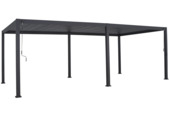 Pergola Deluxe antraciet 3,6x7,2 m