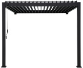Pergola Classic antraciet 3x3 m 2 palen