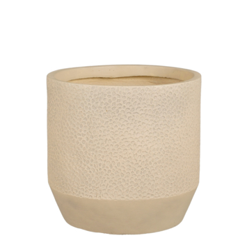 Bogota pot rond creme h36xØ36 cm | bloembakken-plantenbakken | GAMMA.be