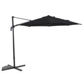 Handson zweefparasol Miami zwart Ø 300 cm met hendel