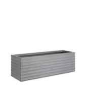 Corda pot rechthoek grijs 65x21x21 cm
