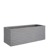Corda pot rechthoek grijs 74x27x27 cm