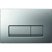 Geberit Delta 50 bedieningspaneel mat chroom voor inbouwreservoir Duofix