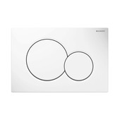 Geberit Sigma 01 bedieningspaneel wit voor inbouwreservoir Systemfix