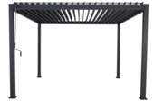 Pergola Deluxe antraciet 3,6x3,6 m