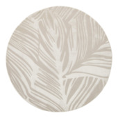 Super Leaves tapijt Taupe Ø 160 cm
