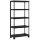 Etagère Keter Plus résine  5 tablettes 182 x 90 x 40 cm noir