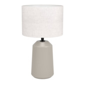 Lampe de table Eglo Capalbio 41 cm sable/blanc