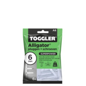 Cheville alligator Toggler A6 6 mm avec vis 6 pièces