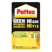 Pattex Geen Spijkers & Schroeven montagestrips verwijderbaar 10 st