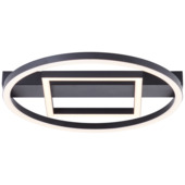 Plafonnier Brilliant Maureen 24 W 2500 lm noir