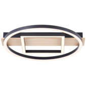 Plafonnier Brilliant Maureen 24 W 2500 lm noir/bois