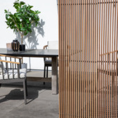 Lattenwand divider voor buiten 34 mm 236x50 cm