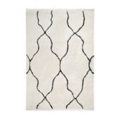 Varamin Tapijt Zwart Creme 35 mm 160x230 cm