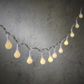 Guirlande lumineuse Noël cerise Luca Lightning 50 LED blanc