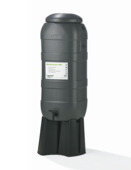 Harcostar regenton Rainsaver grijs kunststof 100 L 40 x 40 x 126