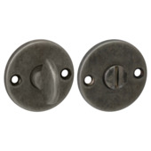 Rosace WC ronde GAMMA étain antique