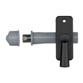 Verrou à encastrer Axa axe 50 mm noir + gâche creuse