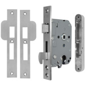 Serrure de sécurité Axa 7421 + pêne dormant et gâche PC55 droite inox SKG**