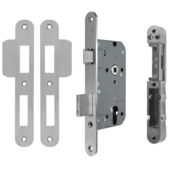 Serrure de sécurité Axa 7425 + gâche PC72 ronde inox SKG**