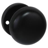 Gamma knopkruk rond rozet zwart aluminium