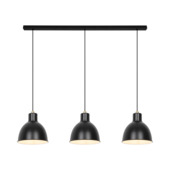 Suspension 3 points lumineux Nordlux Pop 3 E27 noir mat
