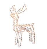 Christmas Goods kerstdecoratie bewegend rendier figuur LED verlichting 70x83 cm