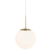 Nordlux hanglamp Grant opaal messing Ø35 cm E27