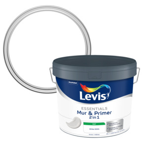 Peinture murale mate Levis Essentials10 L White