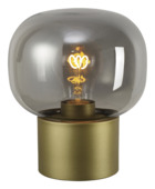 GAMMA tafellamp Lille glas-messing 19xØ16 cm